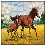 horses fun jigsaw puzzles 2017 icon