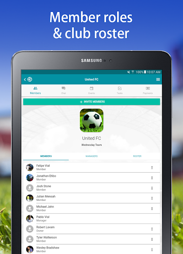 Screenshot of QuickClub