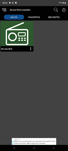 Android application Brutal 91.9 Medellin screenshort