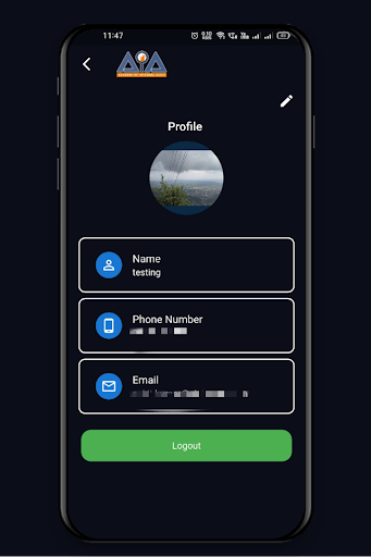 Android application AiA LMS screenshort