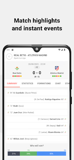 Spanish Football Live Score Screen 3