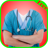 doctor suit photo editor icon