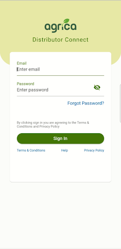 Android application Agrica Digital Finance screenshort