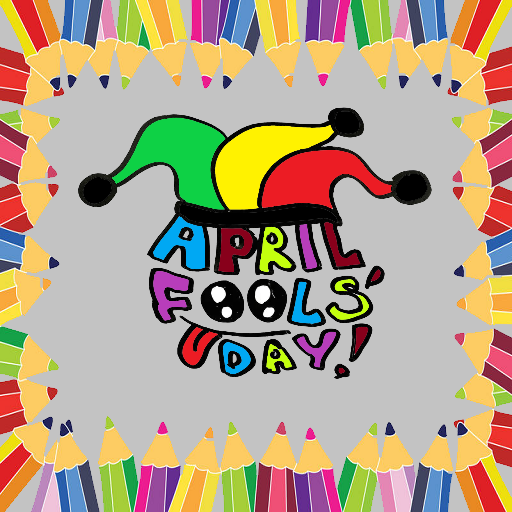 April Fools Coloring Book logo