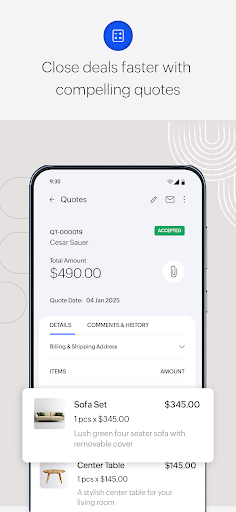 Screenshot of Zoho Invoice - Invoice Maker
