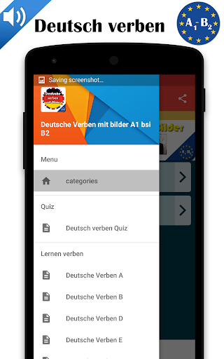 German verbs with pictures