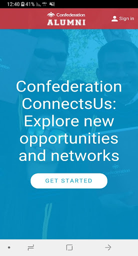 Android application Confed Alum screenshort