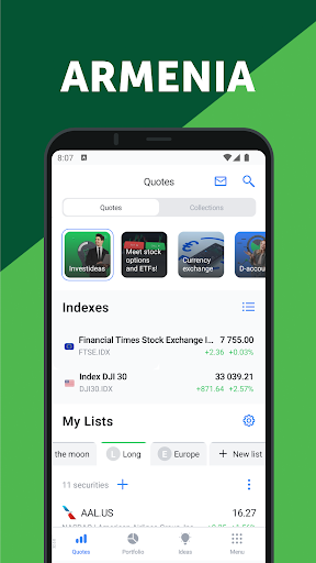 Android application Tradernet Armenia screenshort