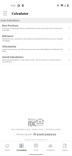 American Bank & Trust Mortgage Screen 2