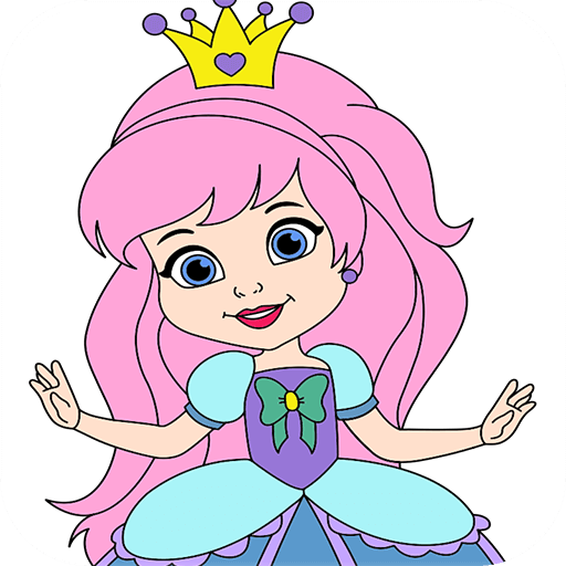 Princess Coloring: Paint Game logo