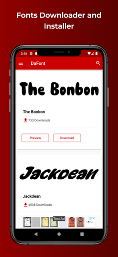 Android application DaFont - Fonts Downloader screenshort