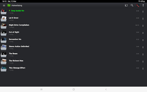Screenshot of PlayerPro Music Player