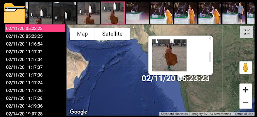 Android application Photo album GPS mapping tool screenshort