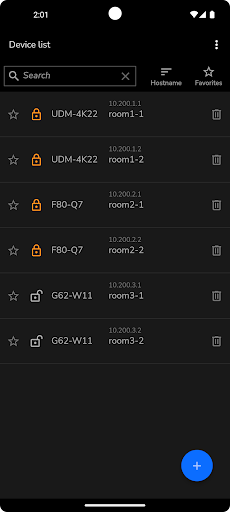Android application Barco Pulse Mobile screenshort