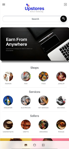 Android application Upstores screenshort