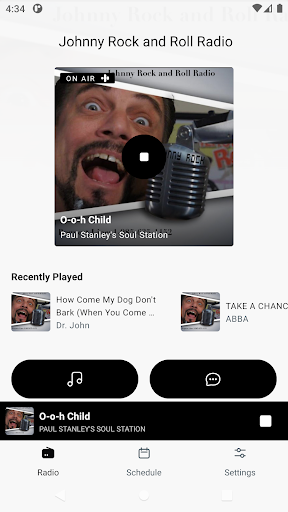 Android application Johnny Rock And Roll Radio screenshort