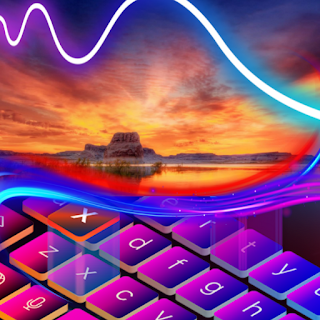 Sunset Beach Keyboard Theme apk