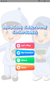 muslim cartoon - coloring game