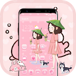 Cover Image of Download Girl Summer - Cool Emoji Theme 1.5 APK
