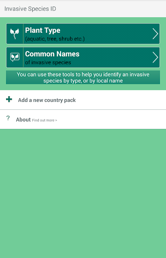 Android application Invasive Species ID Guide screenshort