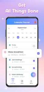 Calendar Planner, Agenda Notes