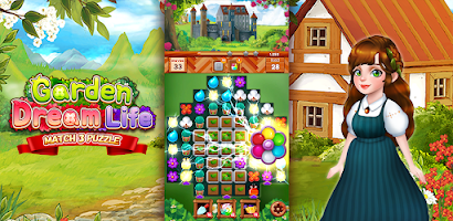 Garden Dream Life: Flower Match 3 Puzzle