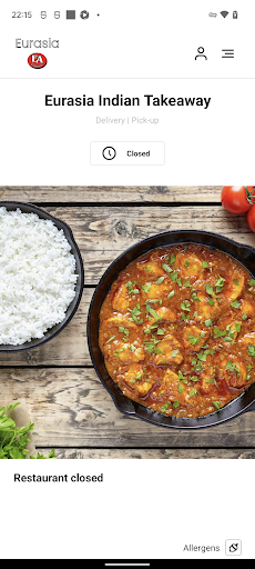 Android application Eurasia Indian Takeaway screenshort