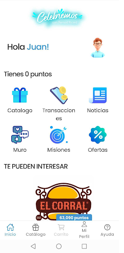 Android application Celebremos screenshort