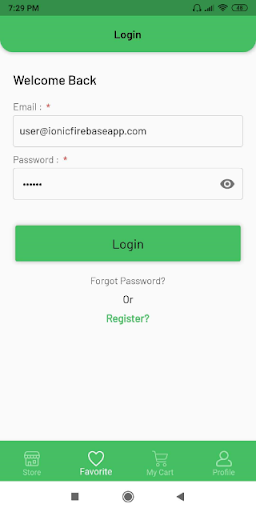 Android application Grocery Pro screenshort