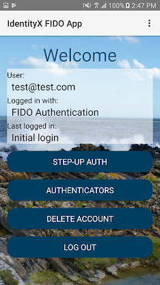 FIDO Sample App screenshot 3