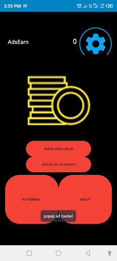 Android application AdsEarner Earn Money screenshort