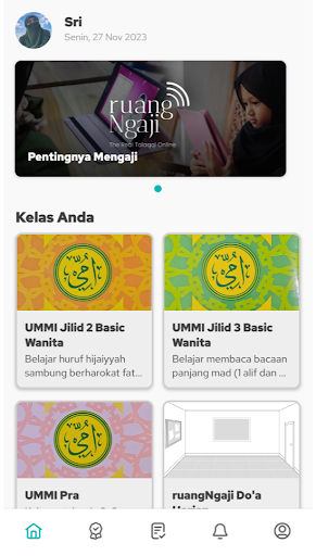 Android application ruangNgaji Almady screenshort