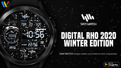 Android application SamWatch Digital Rho 2020 W.E screenshort