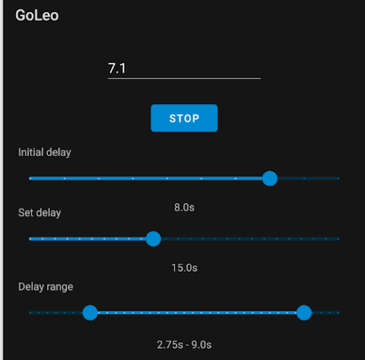 Android application GoLeo screenshort