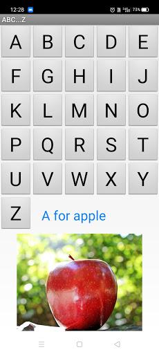 Android application ABC...Z - teacher's tool screenshort