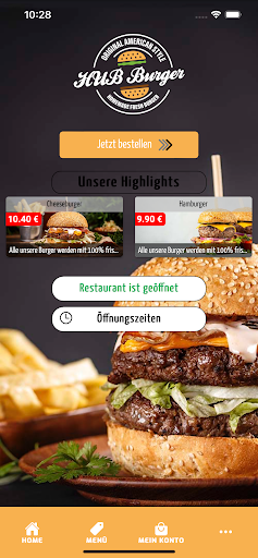 Android application Hub Burger screenshort