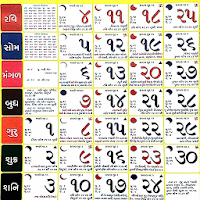 Gujarati Calendar 2021 -  Panchang 2021