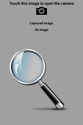 Android application MagnifyingGlass screenshort
