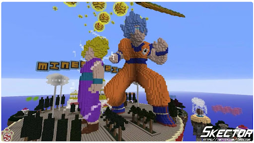Dragon Saiyan Block Maps MCPE