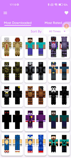 Android application Horror Skin for Minecraft screenshort