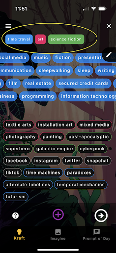 Android application Prompt Krafter screenshort