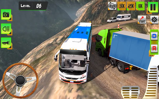 Euro Bus Driving Offroad Bus