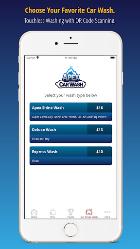 Apex Car Wash Screen 2