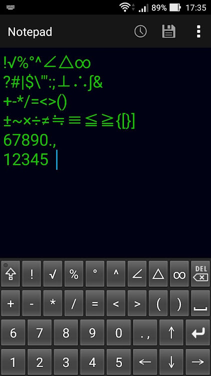 Mathematical keyboard D - 3.0 - (Android)