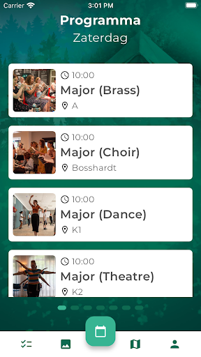 Android application School of Performing Arts screenshort