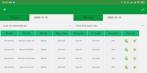 Traphaco App Quản lý Screen 3