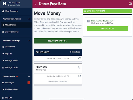 Citizens First Bank Mobile App screenshot 10