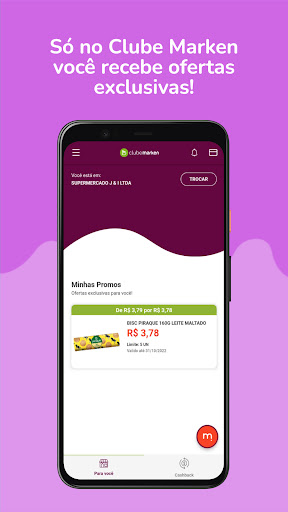 Android application Clube Marken screenshort