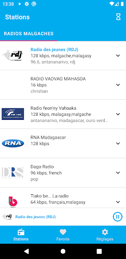Android application Madagascar Radio Stations screenshort