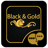 Black and Gold GOSMS PRO Theme icon